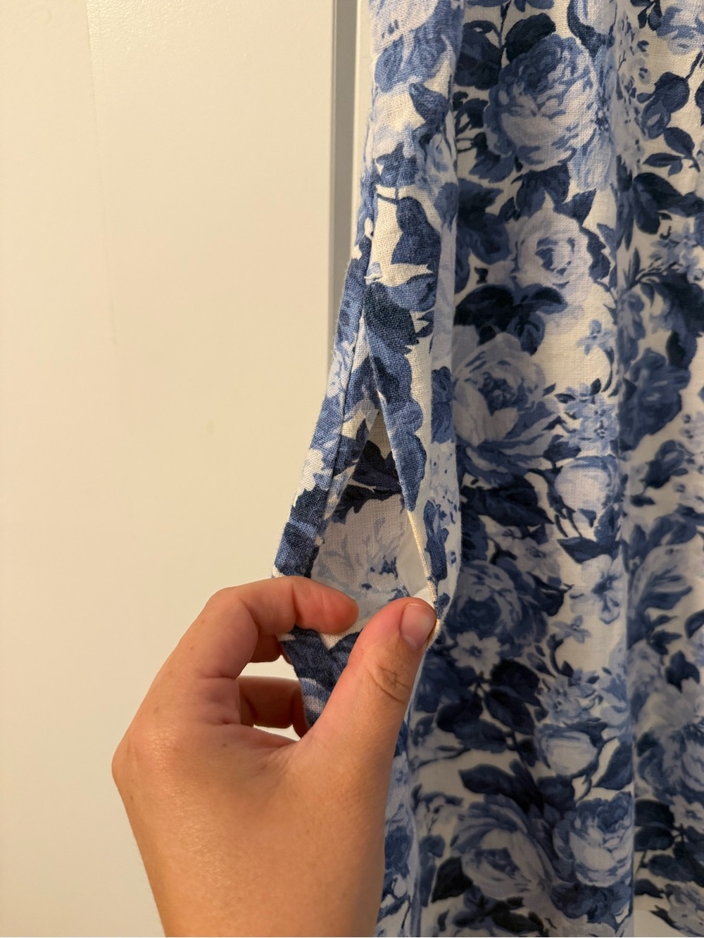 Abercrombie & Fitch Blue White Floral Square-Neck Mini Dress - Picture 4 of 9